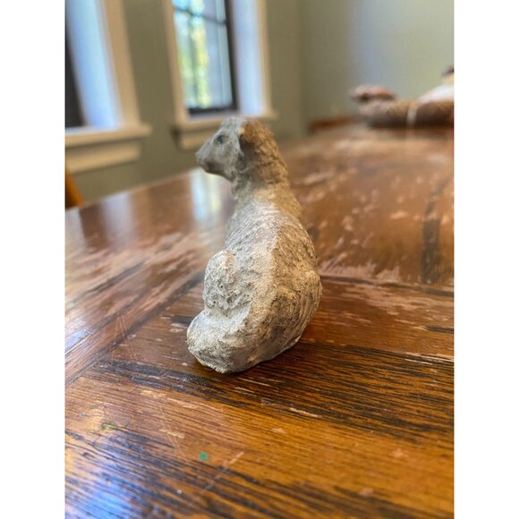 Antique Primitive Old World Handcrafted Sheep Figurine - Picture 4 of 7